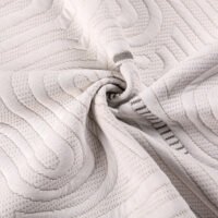 ​Wholesale Knitted Mattress Fabric Cloth High Density Stretchable Eco-Friendly Dyeing For Mattress Protector  Pad  Topper