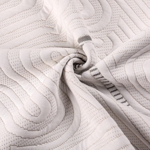 ​Wholesale Knitted Mattress Fabric Cloth High Density Stretchable Eco-Friendly Dyeing For Mattress Protector  Pad  Topper