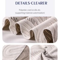 ​Wholesale Knitted Mattress Fabric Cloth High Density Stretchable Eco-Friendly Dyeing For Mattress Protector  Pad  Topper