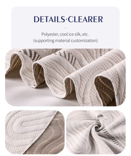 ​Wholesale Knitted Mattress Fabric Cloth High Density Stretchable Eco-Friendly Dyeing For Mattress Protector  Pad  Topper