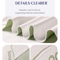 Bamboo Fiber Knitted Fabric - Natural Antibacterial, Moisture-Wicking & Eco-Friendly Textile for Hotel Bedding and Pet Mats